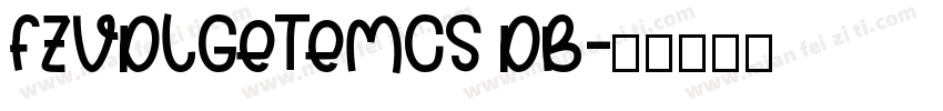 FZVDLGeTeMCS DB字体转换